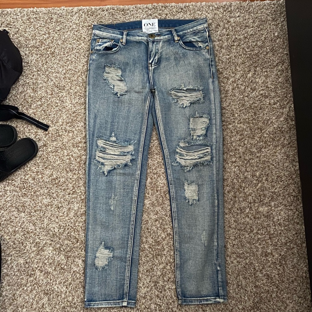 One Teaspoon Mustang Boyfriend Jeans - Picture 3 of 4